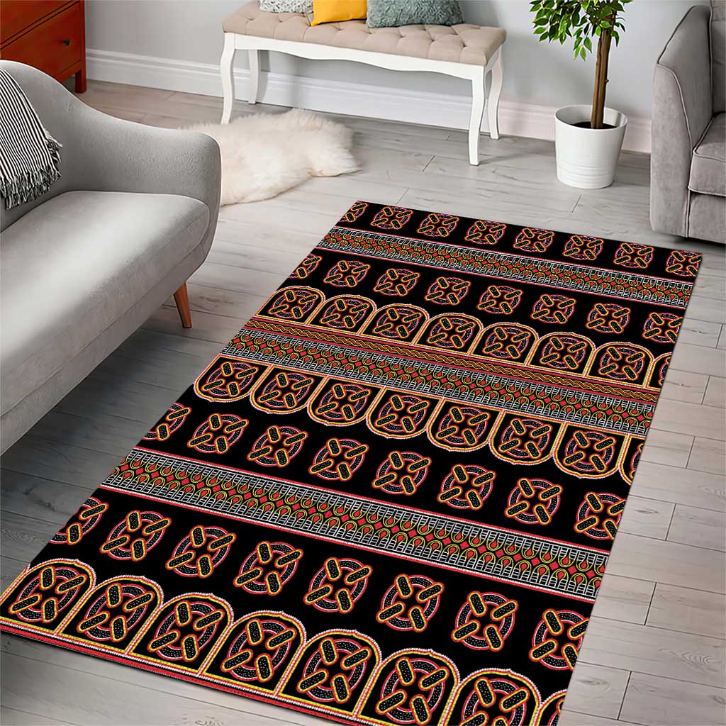 Bamenda Toghu Area Rug Cameroon Traditional Pattern