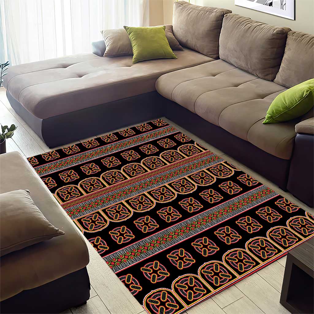 Bamenda Toghu Area Rug Cameroon Traditional Pattern