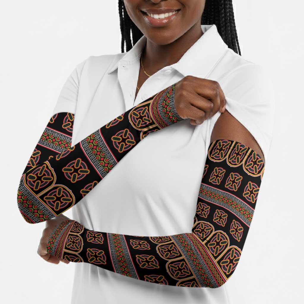 Bamenda Toghu Arm Sleeves Cameroon Traditional Pattern