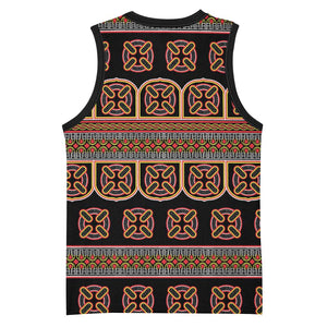 Bamenda Toghu Basketball Jersey Cameroon Traditional Pattern
