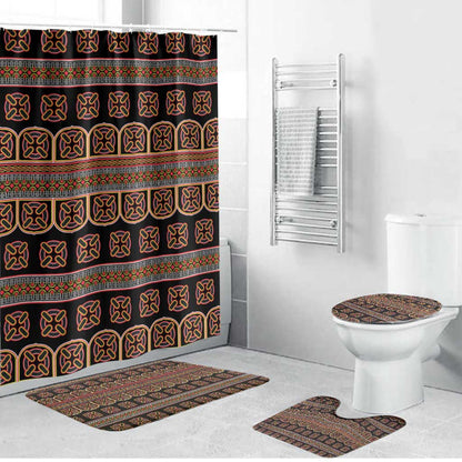 Bamenda Toghu Bathroom Set Cameroon Traditional Pattern