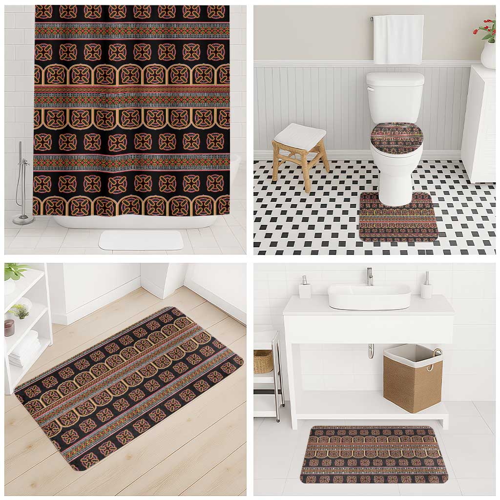 Bamenda Toghu Bathroom Set Cameroon Traditional Pattern