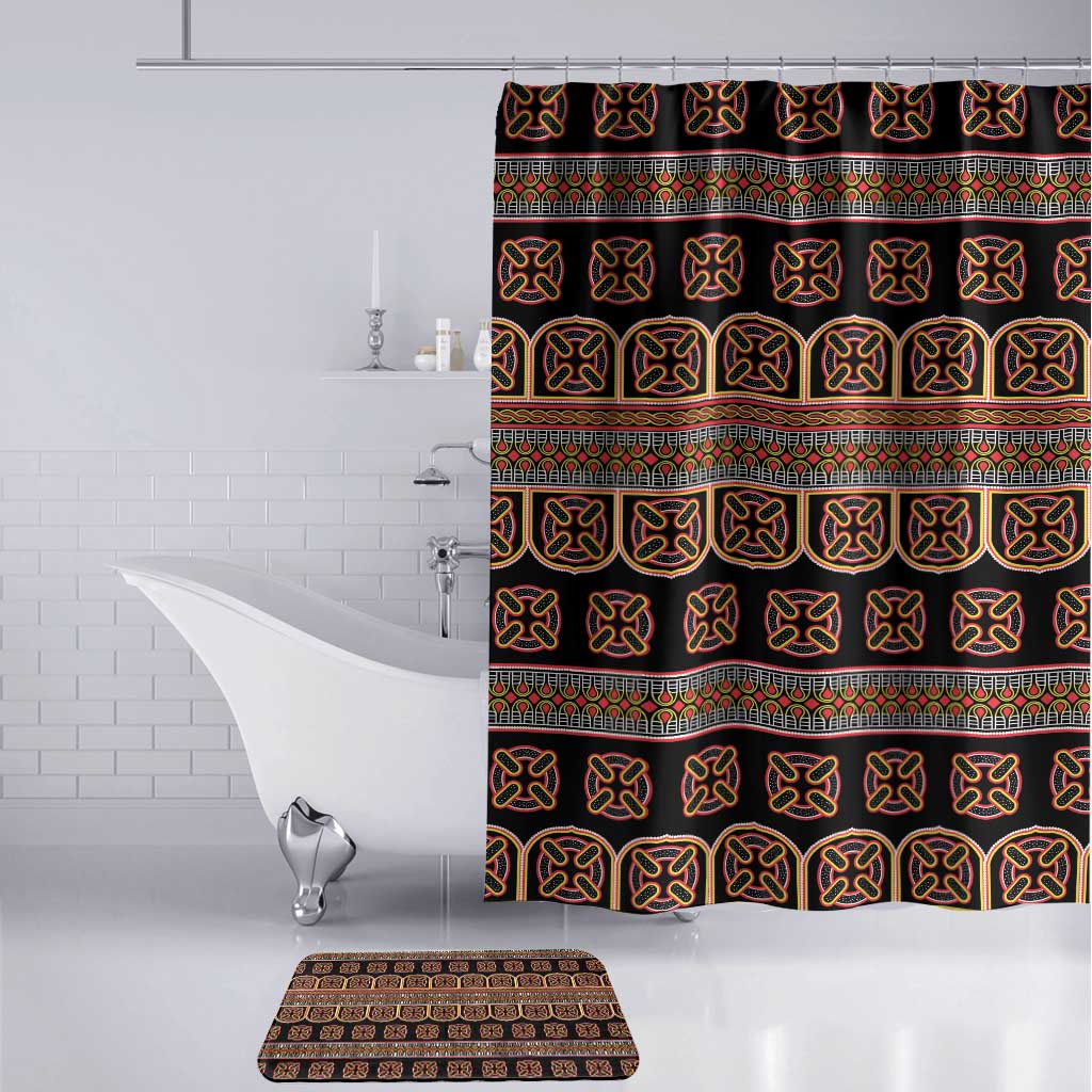 Bamenda Toghu Bathroom Set Cameroon Traditional Pattern