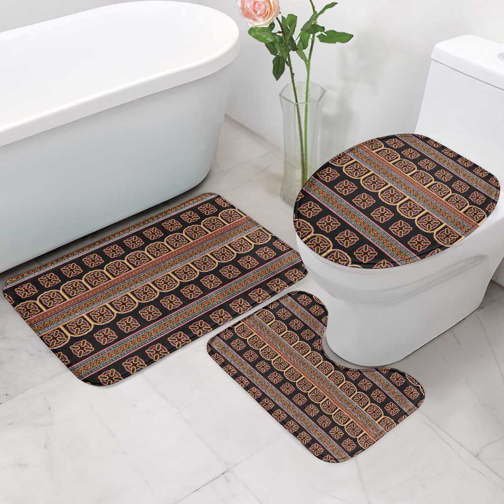 Bamenda Toghu Bathroom Set Cameroon Traditional Pattern