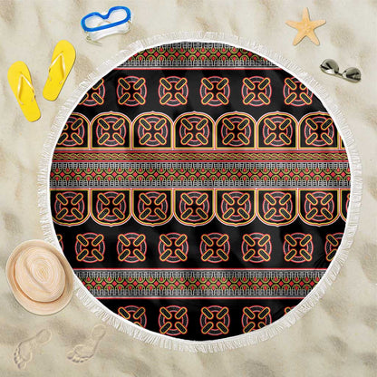Bamenda Toghu Beach Blanket Cameroon Traditional Pattern