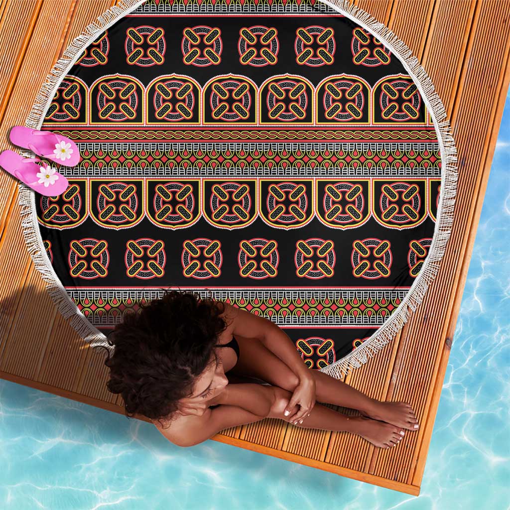 Bamenda Toghu Beach Blanket Cameroon Traditional Pattern