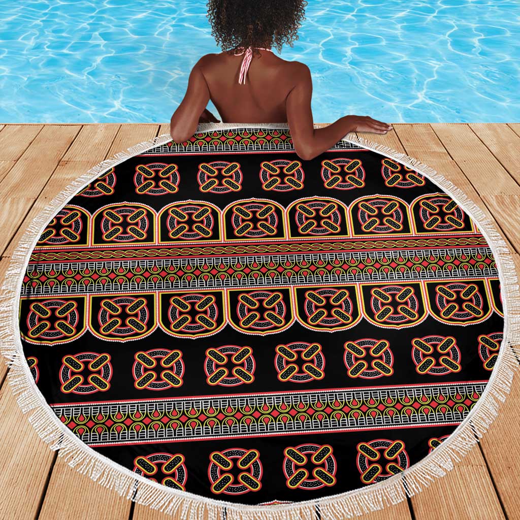 Bamenda Toghu Beach Blanket Cameroon Traditional Pattern