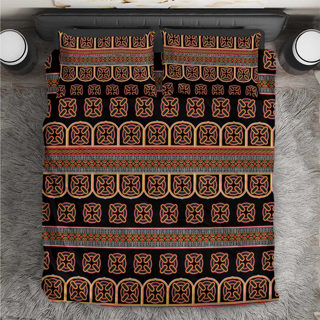 Bamenda Toghu Bedding Set Cameroon Traditional Pattern
