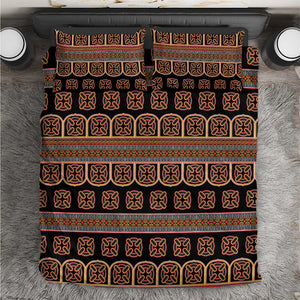 Bamenda Toghu Bedding Set Cameroon Traditional Pattern