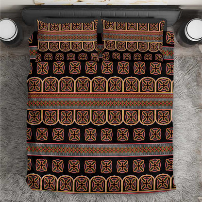 Bamenda Toghu Bedding Set Cameroon Traditional Pattern