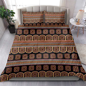 Bamenda Toghu Bedding Set Cameroon Traditional Pattern
