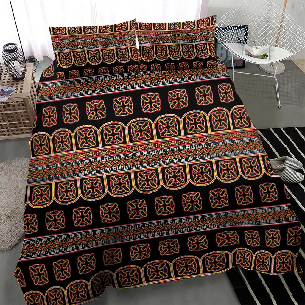 Bamenda Toghu Bedding Set Cameroon Traditional Pattern