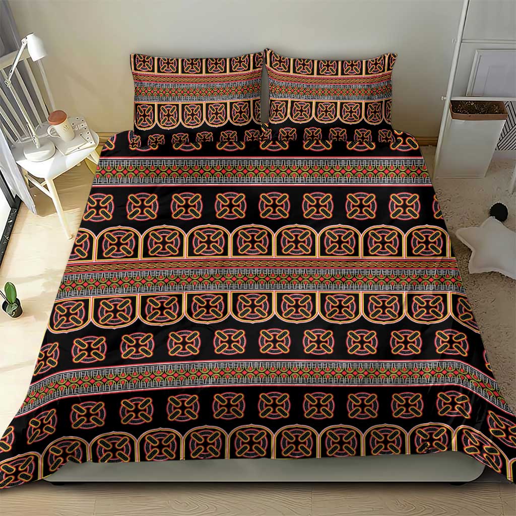 Bamenda Toghu Bedding Set Cameroon Traditional Pattern