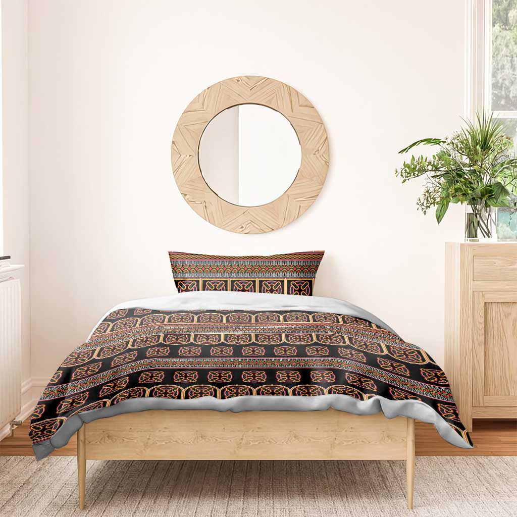 Bamenda Toghu Bedding Set Cameroon Traditional Pattern