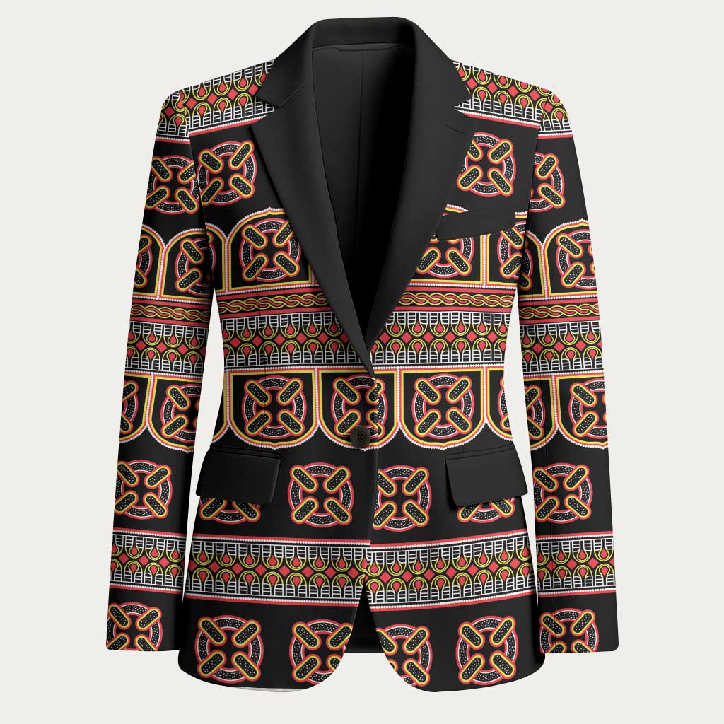 Bamenda Toghu Blazer Cameroon Traditional Pattern