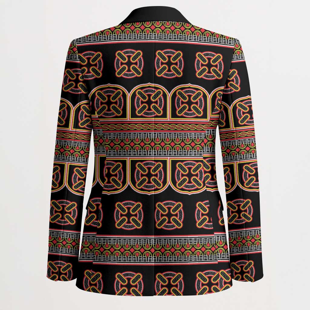 Bamenda Toghu Blazer Cameroon Traditional Pattern