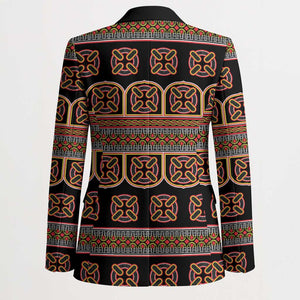 Bamenda Toghu Blazer Cameroon Traditional Pattern