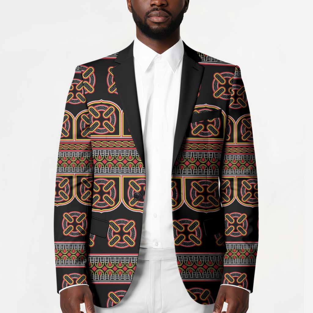 Bamenda Toghu Blazer Cameroon Traditional Pattern