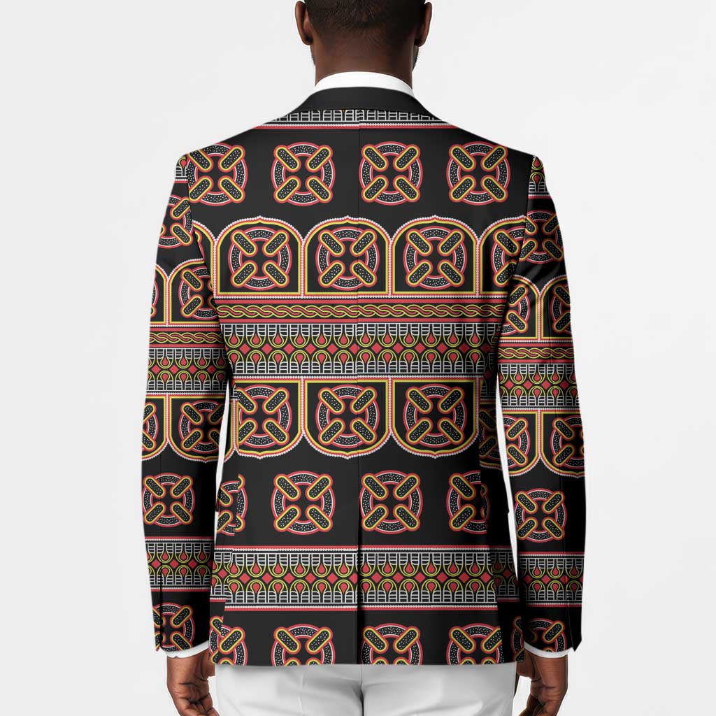 Bamenda Toghu Blazer Cameroon Traditional Pattern