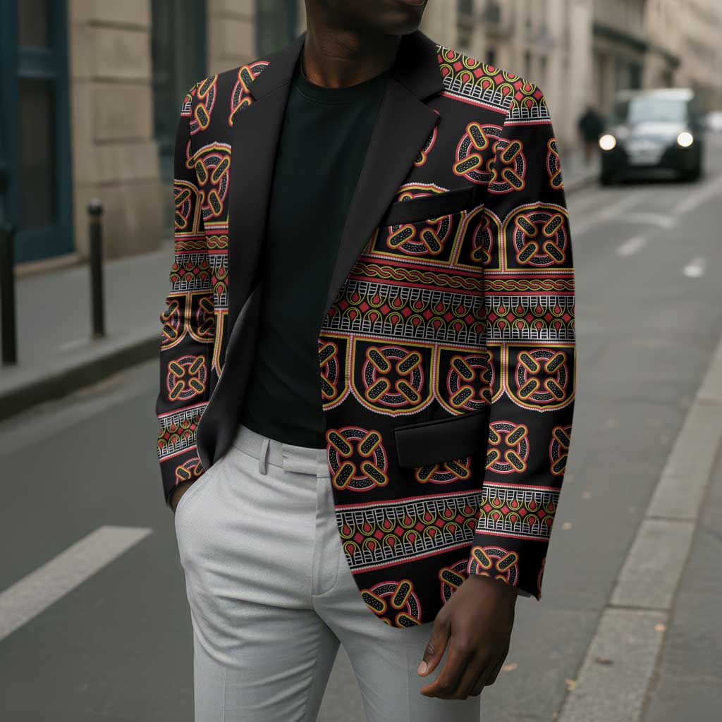 Bamenda Toghu Blazer Cameroon Traditional Pattern