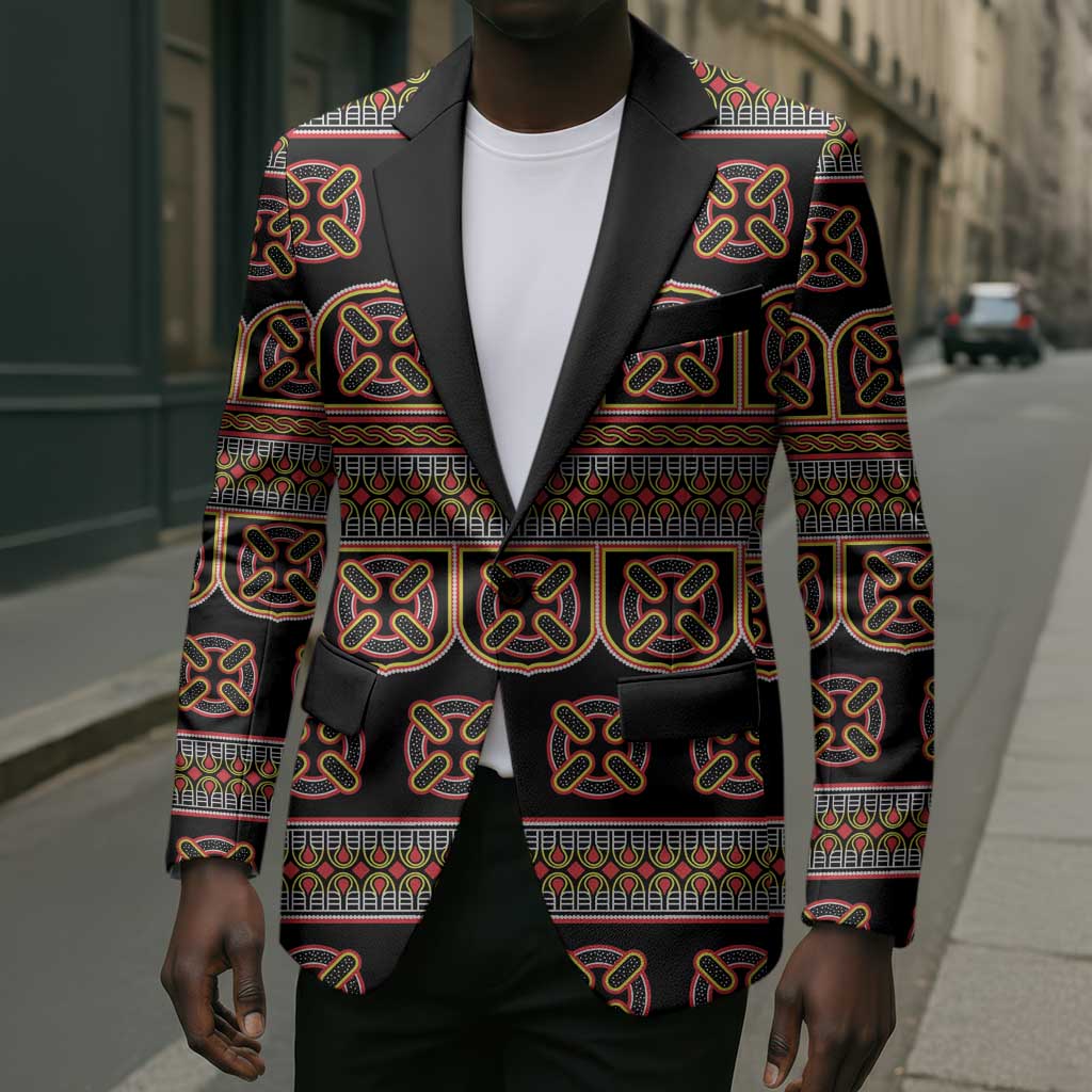 Bamenda Toghu Blazer Cameroon Traditional Pattern