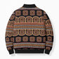 Bamenda Toghu Bomber Puffer Jacket Cameroon Traditional Pattern