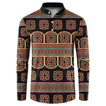 Bamenda Toghu Button Sweatshirt Cameroon Traditional Pattern