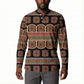 Bamenda Toghu Button Sweatshirt Cameroon Traditional Pattern