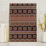 Bamenda Toghu Canvas Wall Art Cameroon Traditional Pattern