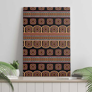 Bamenda Toghu Canvas Wall Art Cameroon Traditional Pattern