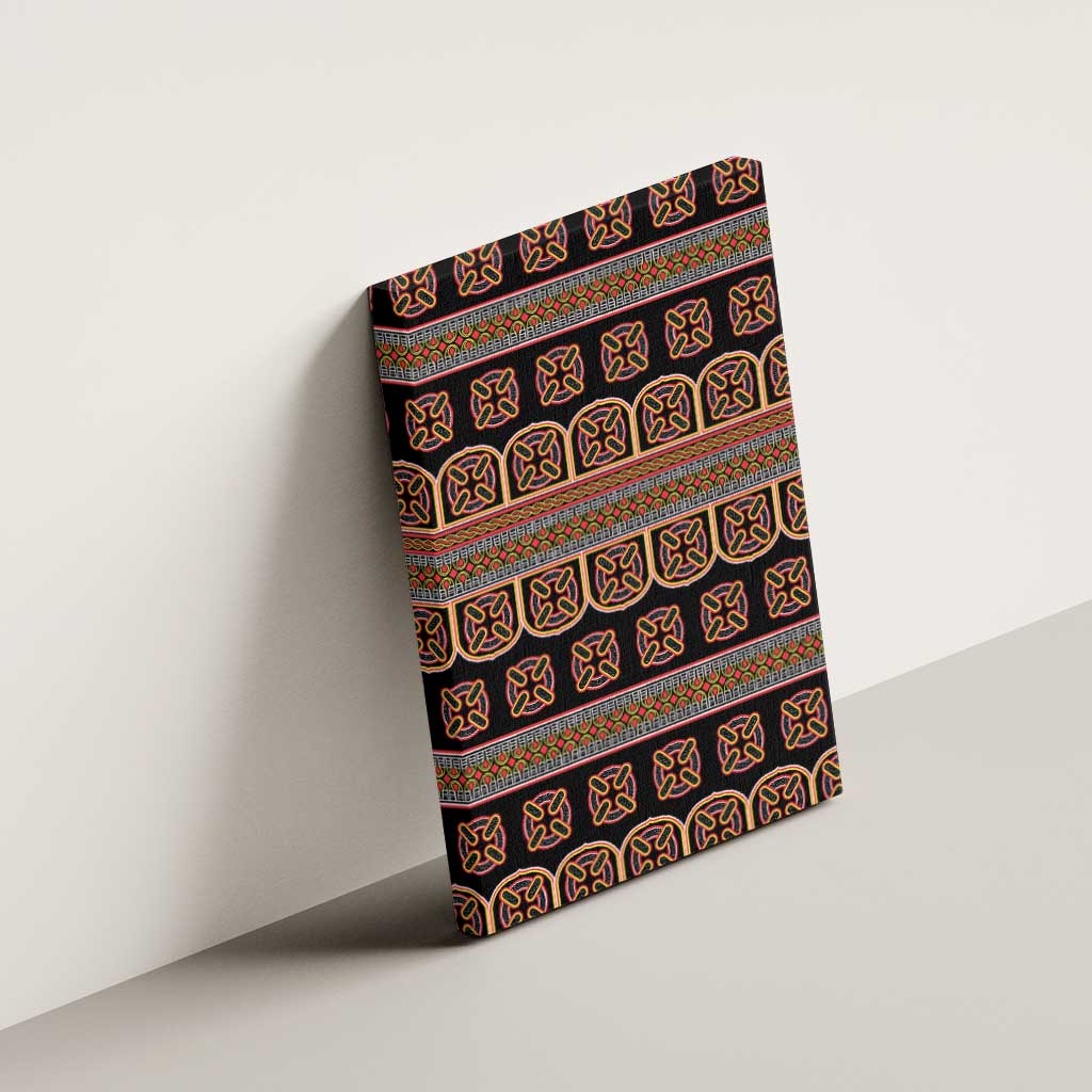 Bamenda Toghu Canvas Wall Art Cameroon Traditional Pattern