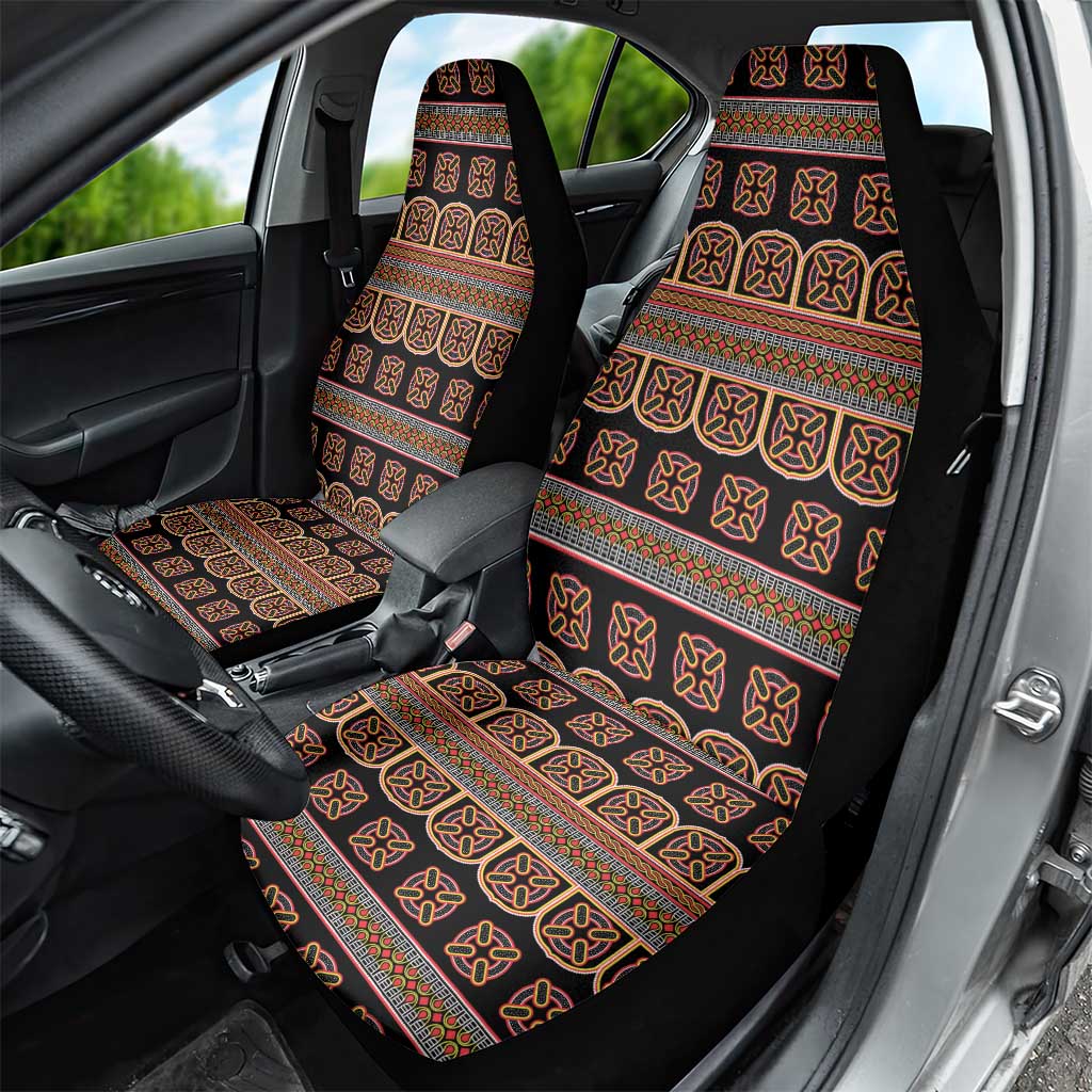 Bamenda Toghu Car Seat Cover Cameroon Traditional Pattern