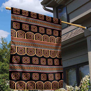 Bamenda Toghu Garden Flag Cameroon Traditional Pattern