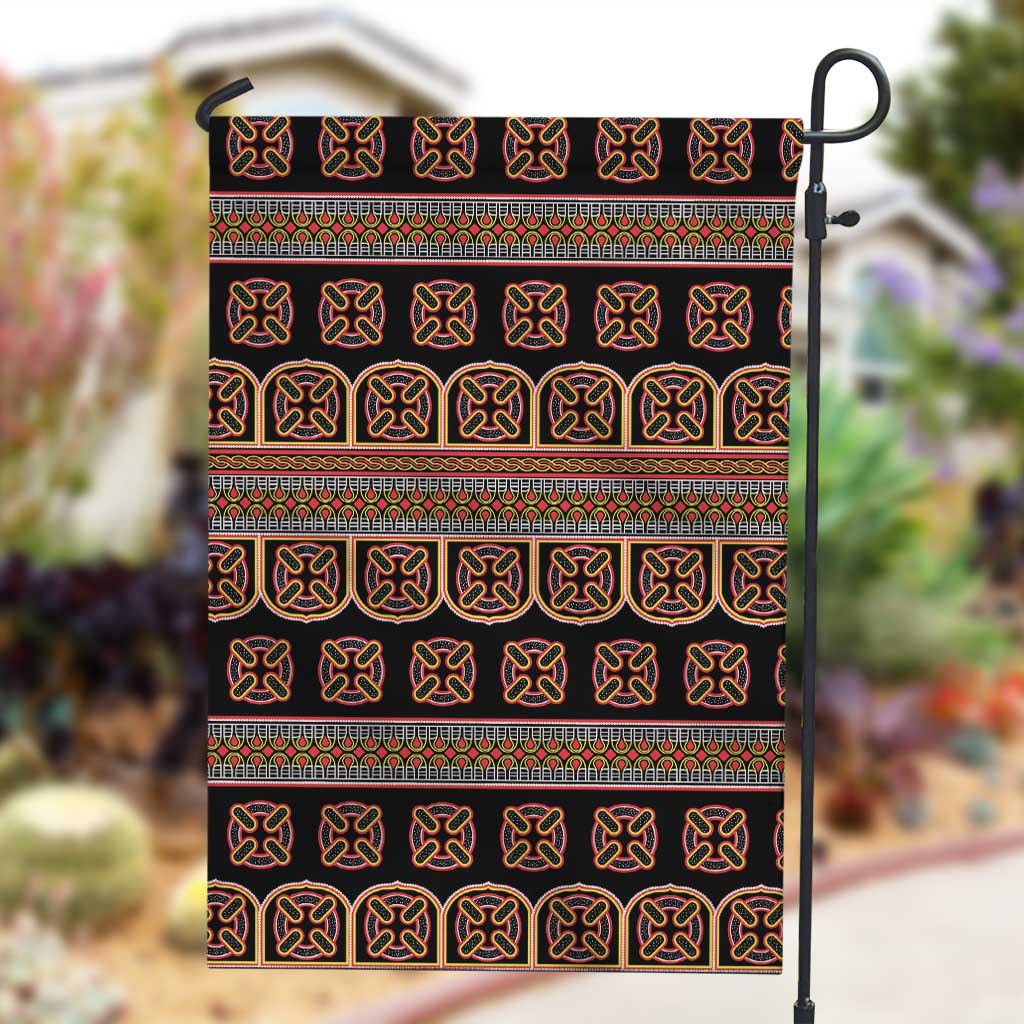 Bamenda Toghu Garden Flag Cameroon Traditional Pattern