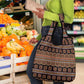 Bamenda Toghu Grocery Bag Cameroon Traditional Pattern