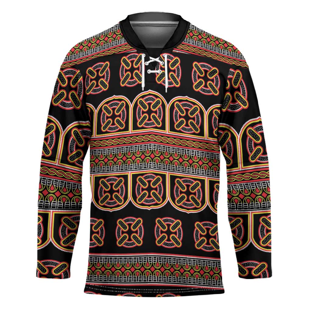 Bamenda Toghu Hockey Jersey Cameroon Traditional Pattern