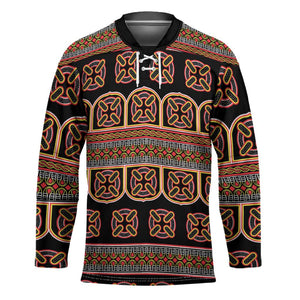 Bamenda Toghu Hockey Jersey Cameroon Traditional Pattern