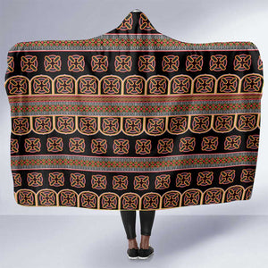 Bamenda Toghu Hooded Blanket Cameroon Traditional Pattern