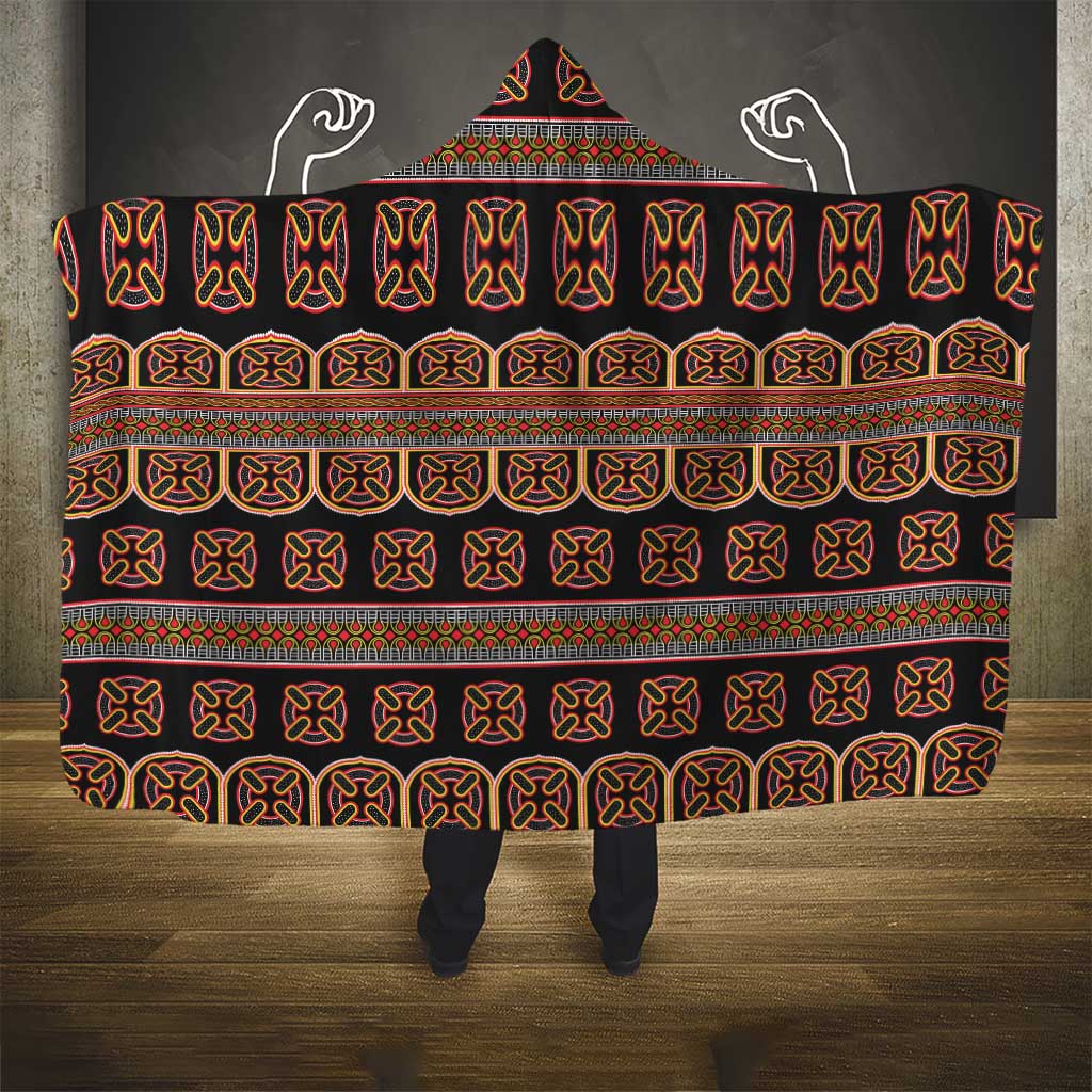 Bamenda Toghu Hooded Blanket Cameroon Traditional Pattern