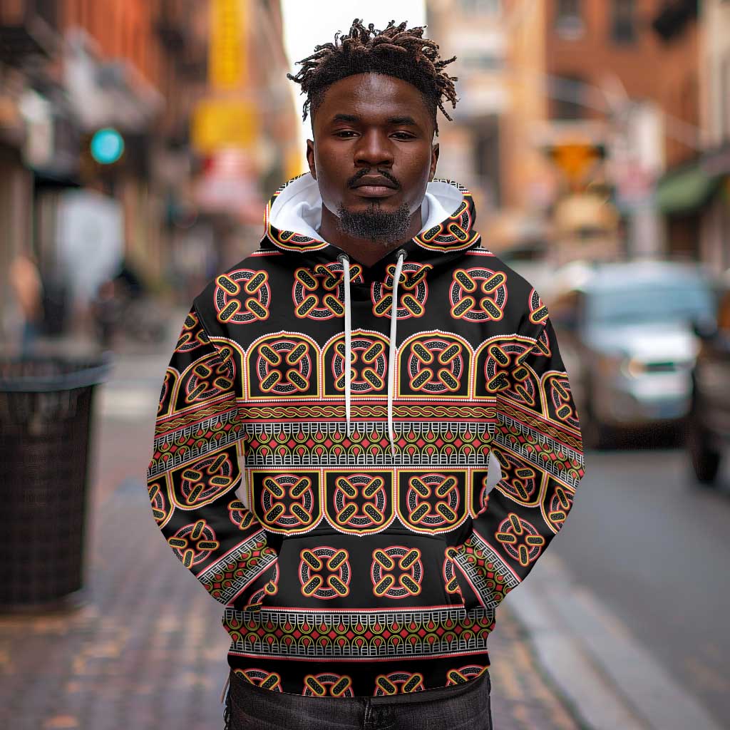 Bamenda Toghu Hoodie Cameroon Traditional Pattern