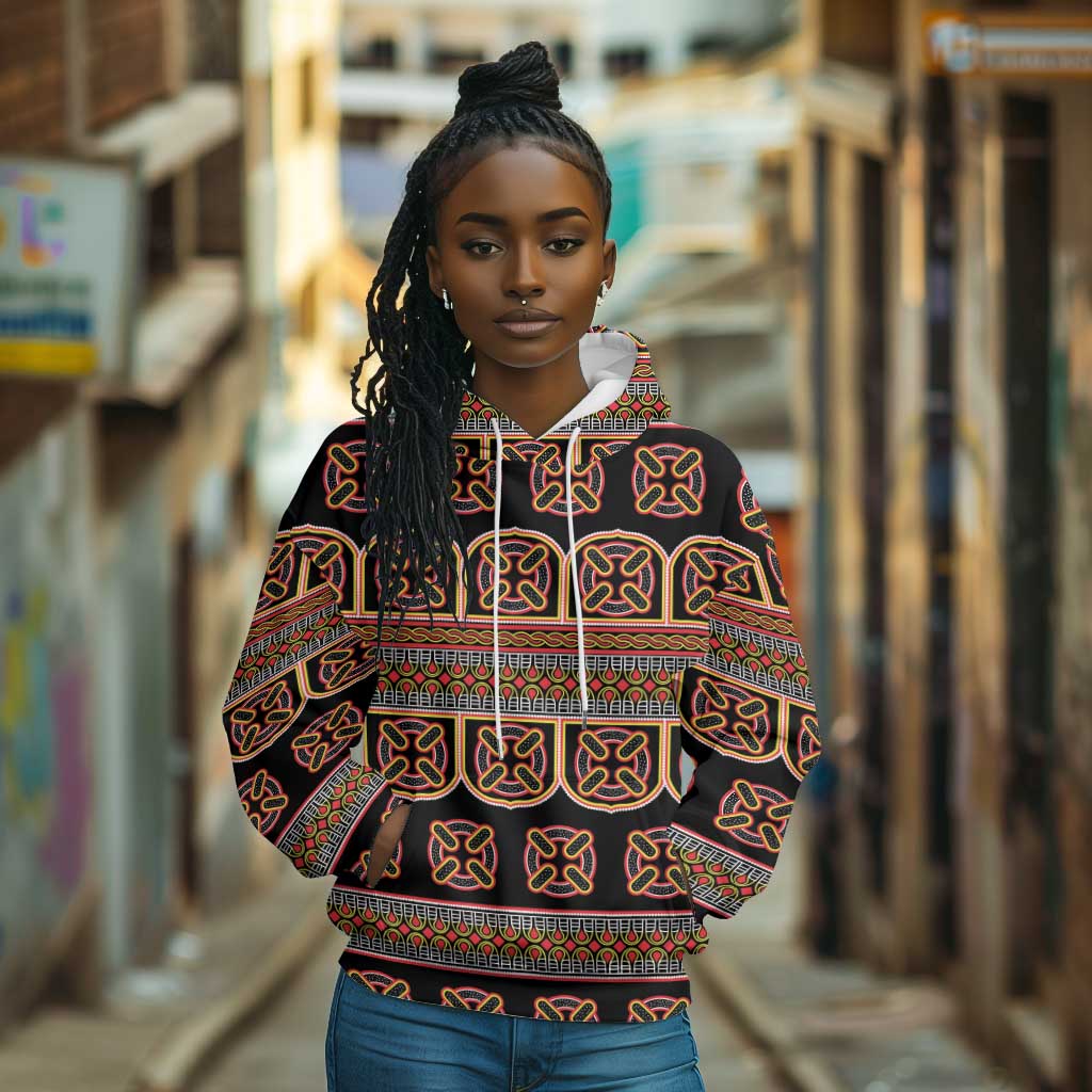 Bamenda Toghu Hoodie Cameroon Traditional Pattern
