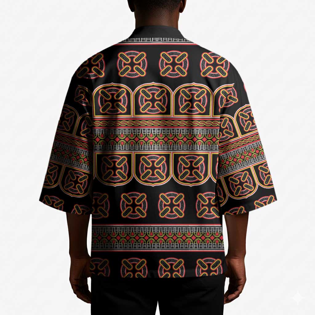 Bamenda Toghu Kimono Cameroon Traditional Pattern