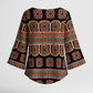 Bamenda Toghu Kimono Sleeve Blouse Cameroon Traditional Pattern