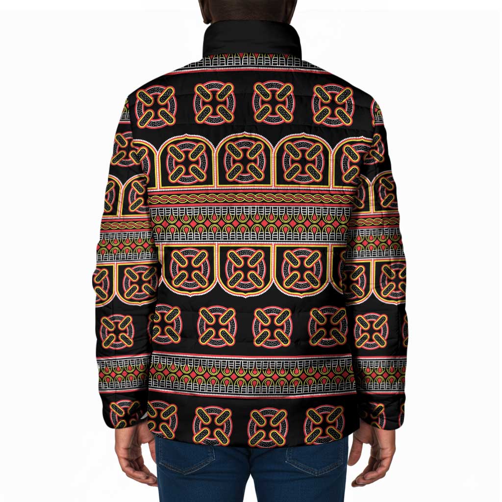 Bamenda Toghu Padded Jacket Cameroon Traditional Pattern