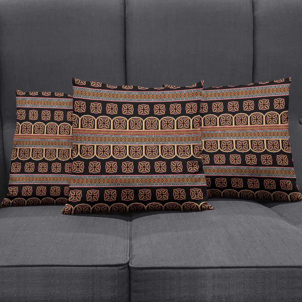 Bamenda Toghu Pillow Cover Cameroon Traditional Pattern