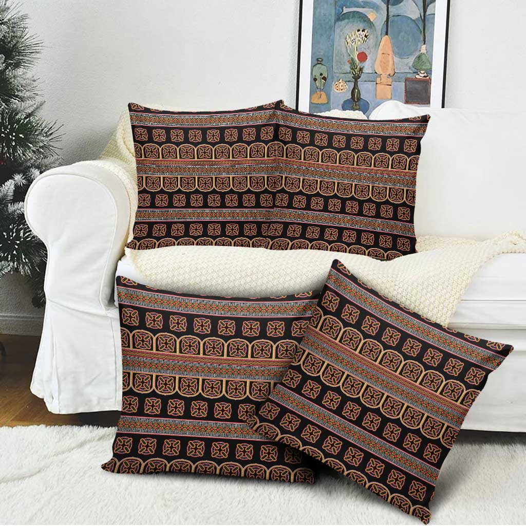 Bamenda Toghu Pillow Cover Cameroon Traditional Pattern