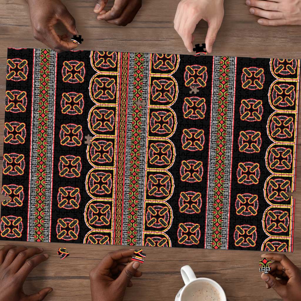 Bamenda Toghu Puzzle Cameroon Traditional Pattern