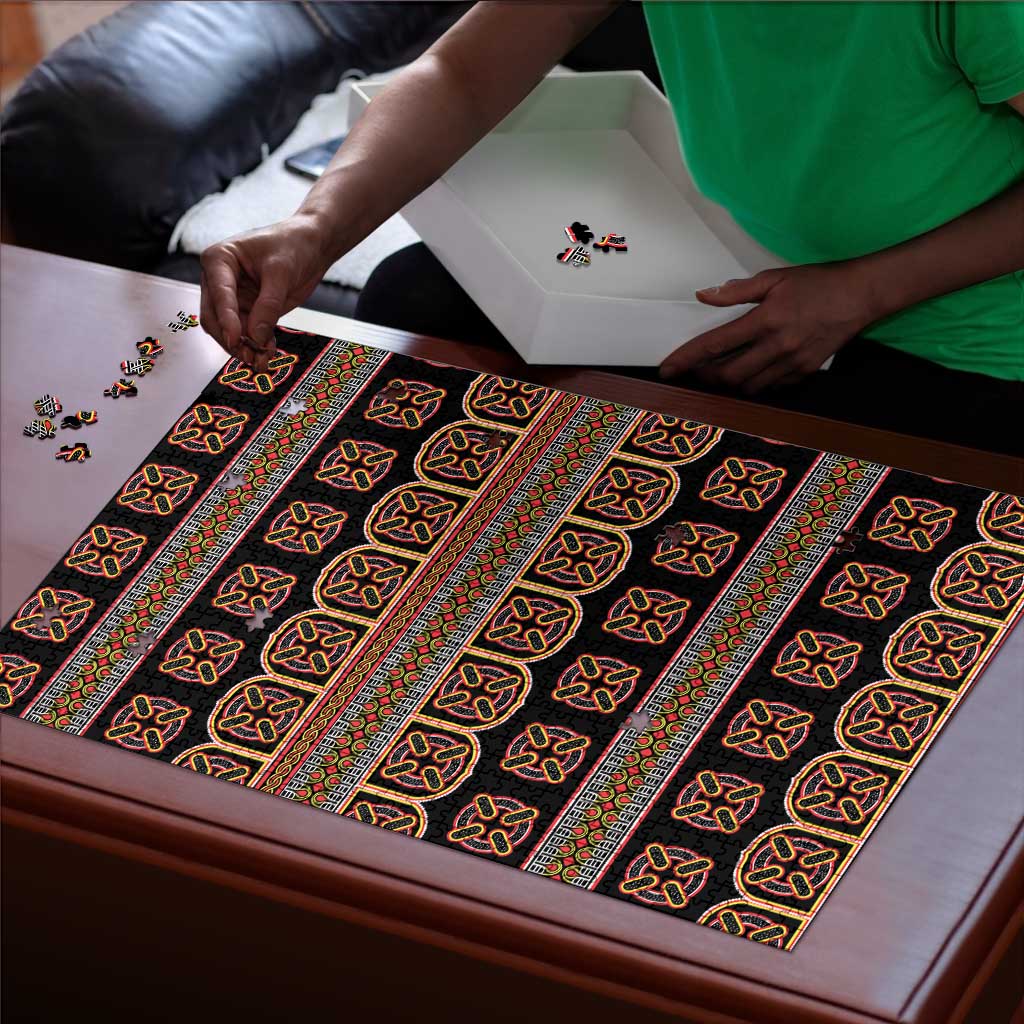 Bamenda Toghu Puzzle Cameroon Traditional Pattern