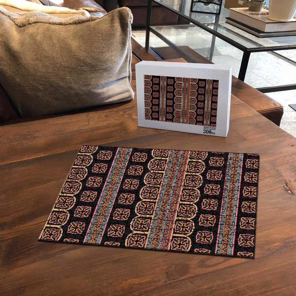 Bamenda Toghu Puzzle Cameroon Traditional Pattern