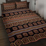 Bamenda Toghu Quilt Bed Set Cameroon Traditional Pattern